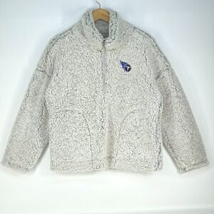 NFL Tennessee Titans‎ Quarter Zip Sherpa Pullover Womens Large Fleece Athleisure